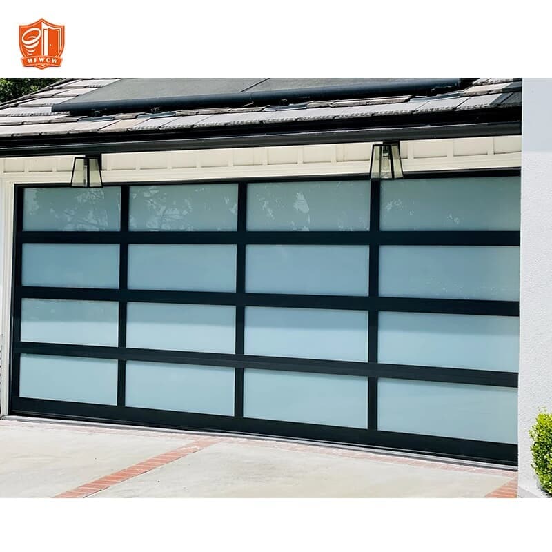 Glass garage door