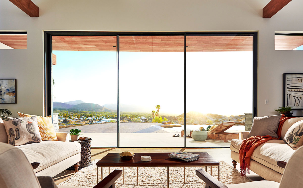 slim glass sliding door for villa ultra-slim sliding door
