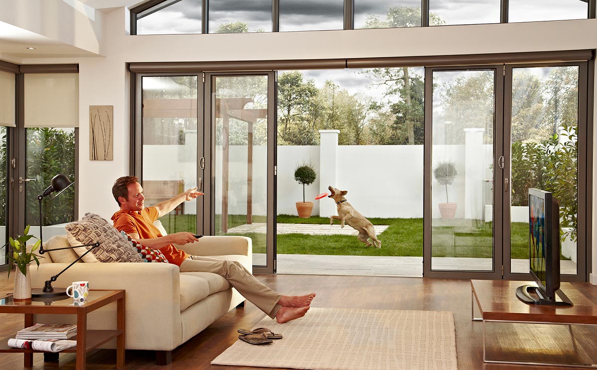 aluminum folding door system